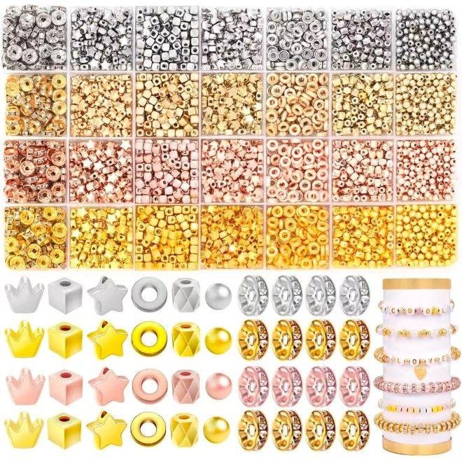 Produktbild MU Classic Kinder Perlen Schmuck DIY für Armband und Kette