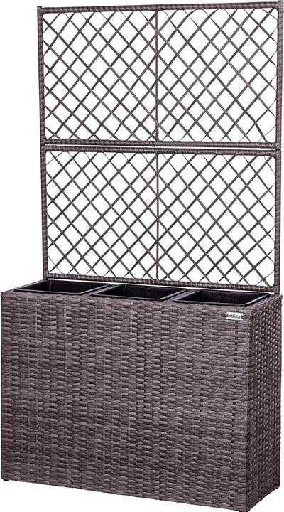 Actual product image Stilista 3-seater planter with trellis
