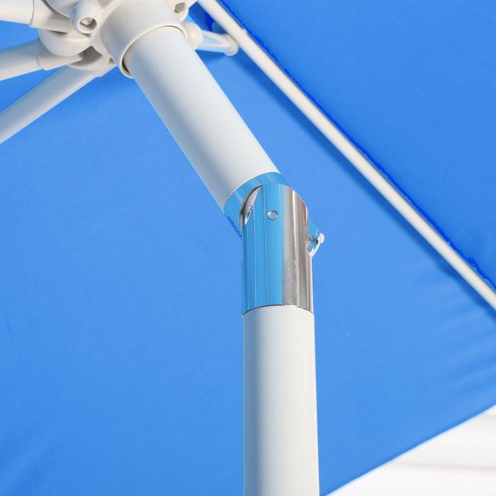 Immagine prodotto Swisshandel24 Ombrellone, ombrellone da giardino, Ø 2,7m inclinabile poliestere/alluminio 5kg - blu (2.70 m)