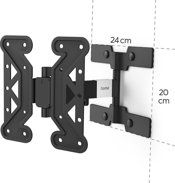 Actual product image Hama FULLMOTION "Ultraslim" - Bracket - for TV (Easy-Fix) (Wall, 48.03", 25 kg)