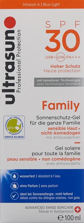 Image du produit Ultrasun Family (Lait solaire, SPF 30, 100 ml, 169 g)