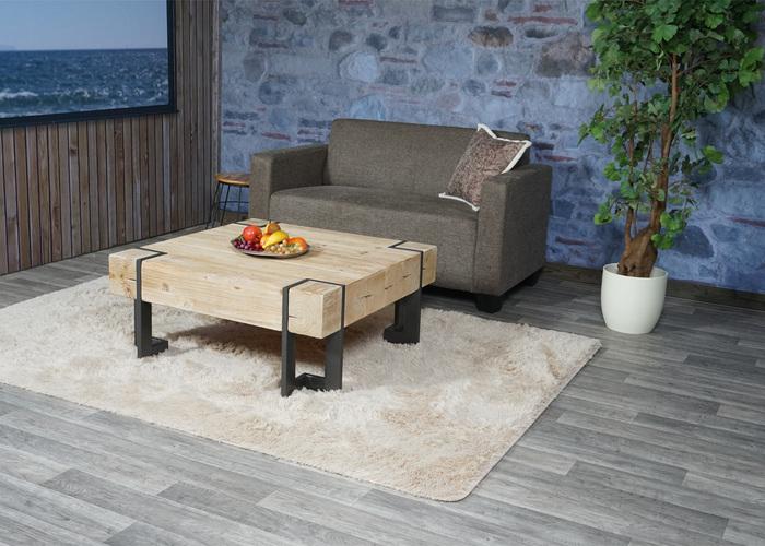 Image du produit Swisshandel24 Canapé 2 places Lyon Canapé lounge tissu/textile marron (2 places)