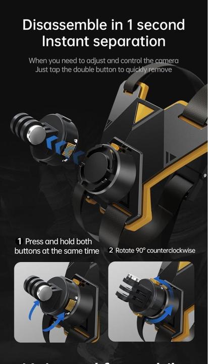 Produktbild Ueli Express Magnetische Helm Halterung mit Schnellverschluss (Hero 9 Black, Hero 10 Black, Hero 11 Black, Hero 12 Black, Hero 13 Black)