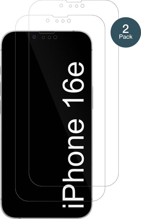 Actual product image Dipos Anti-Shock Screen Protector Clear (1 Piece, Apple iPhone 16e)