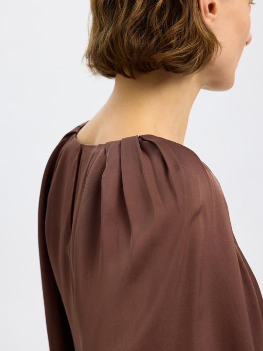 Image du produit Selected Femme Satin Bluse mit 3/4 Ärmeln (42)
