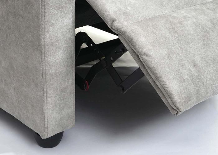 Actual product image Swisshandel24 TV armchair HWC-F76, recliner armchair, reclining function adjustable fabric/textile vint