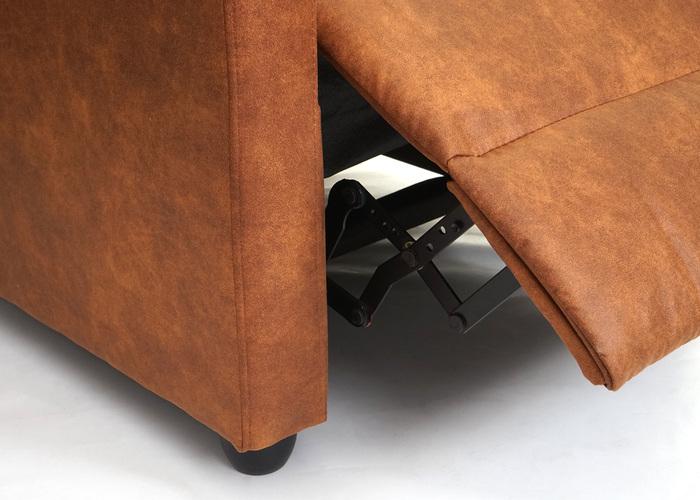 Produktbild Swisshandel24 Fernsehsessel HWC-F76, Relaxsessel Sessel Liegesessel, Liegefunktion verstellbar Stoff/Textil vint