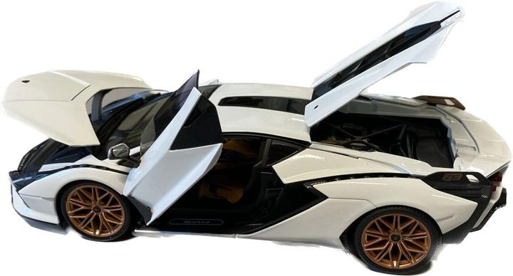 Actual product image Bburago Lamborghini Sian FKP 37 1/18 white / black