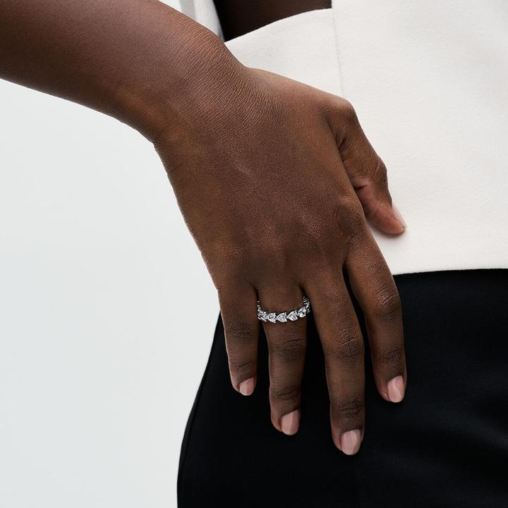 Image du produit Pandora Série de coeurs Anneau d'éternité (48, Argent 925)