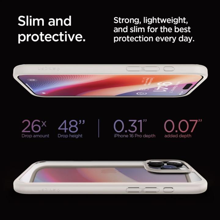 Immagine prodotto Spigen Ultra Hybrid iPhone 16 Pro titanio naturale/titanio ACS08127 (Apple iPhone 16 Pro)