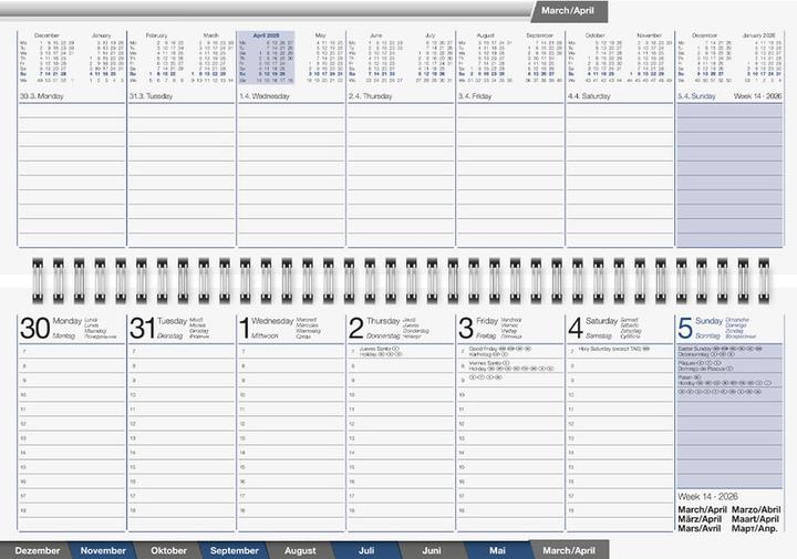 Immagine prodotto Simplex Planner settimanale Scadenzario AC (307 x 105 mm, Tedesco)