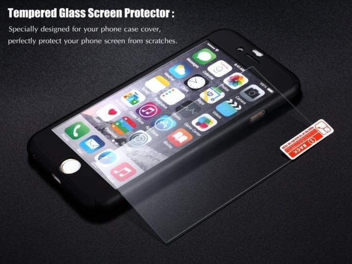 Productafbeelding Floveme 360 graden kogelvrij glas case iPhone 6/6S all-round bescherming (1 Stuk, Apple iPhone 6s)