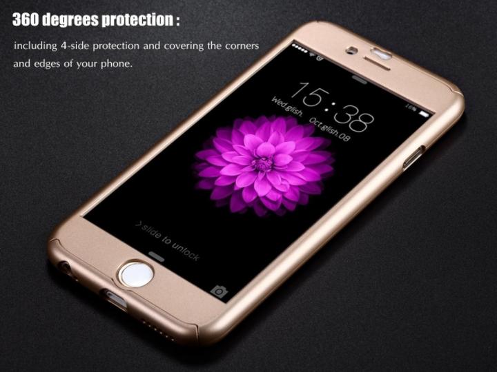 Productafbeelding Floveme 360 graden kogelvrij glas case iPhone 6/6S all-round bescherming (1 Stuk, Apple iPhone 6s)
