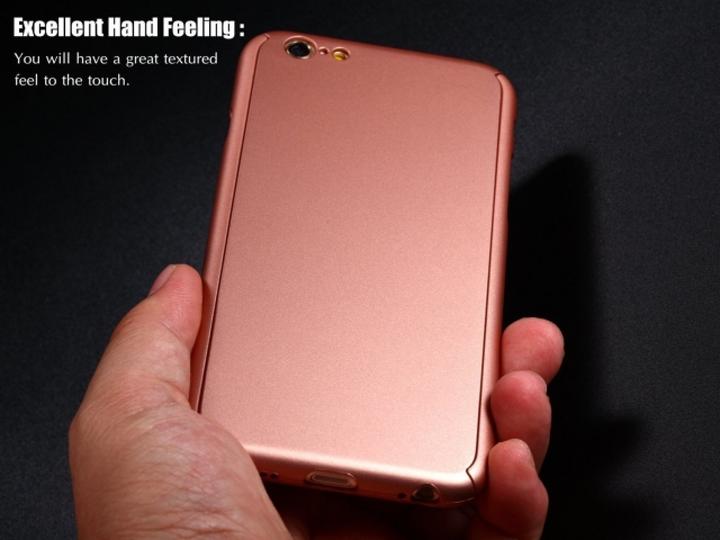 Image du produit Floveme Étui en verre blindé 360 degrés pour iPhone 6/6S Protection intégrale (1 pièce(s), Apple iPhone 6s)