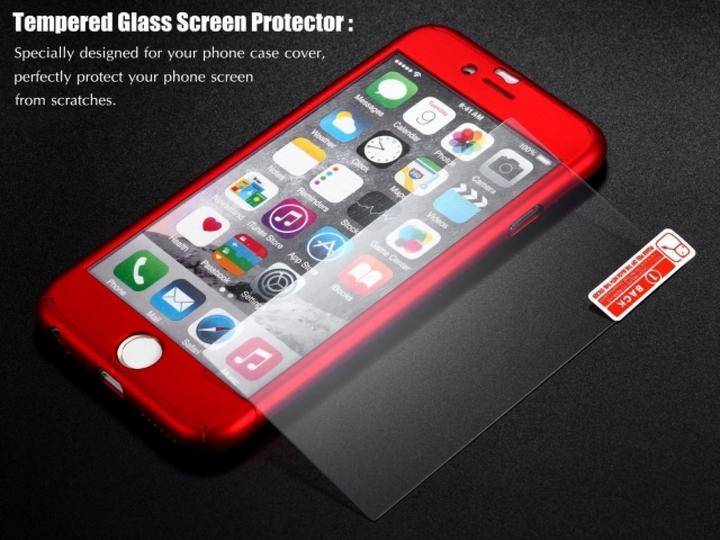 Productafbeelding Floveme 360 graden kogelvrij glas case iPhone 6/6S all-round bescherming (1 Stuk, Apple iPhone 6s)
