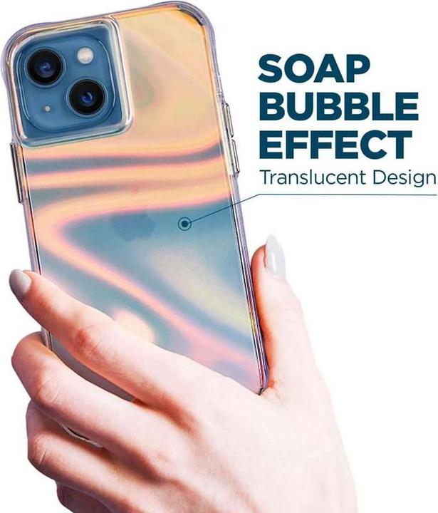 Immagine prodotto Case-Mate Bolla di sapone - Custodia per iPhone 14 Plus (iridescente) (Apple iPhone 14 Plus)