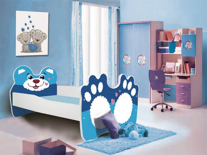 Immagine prodotto ADRK Furniture Letto con materasso BEAR BLUE 160x80 (160 x 80 cm)
