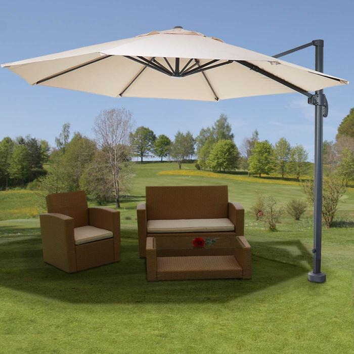 Actual product image Swisshandel24 Gastronomy Luxury Traffic Light Parasol Parasol, Ø 4m - 10355