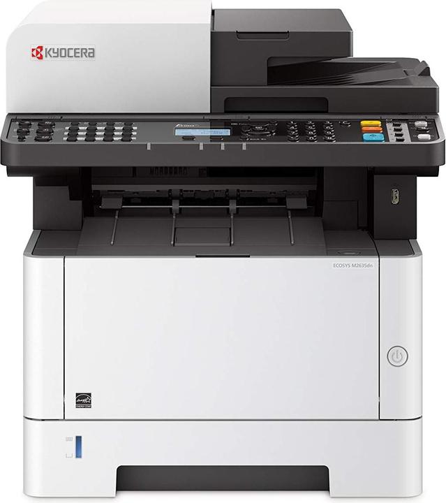 Actual product image Kyocera ECOSYS M2635dn/Plus Mono MFP Laser Printer A4 35ppm Print Copy Scan fax Climate Protection S (Laser, Black and white)