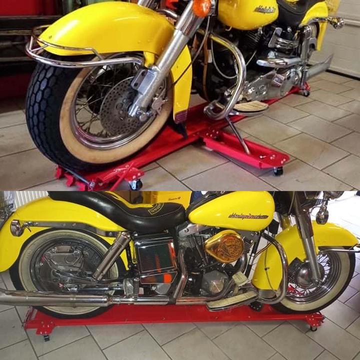 Produktbild Wiltec Rangierschiene Motorrad bis 250 kg Rangierhilfe Rangierplatte Parkhilfe Rolly