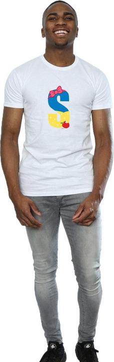 Actual product image Disney Mens Alphabet S Is For Snow White T-Shirt (L)