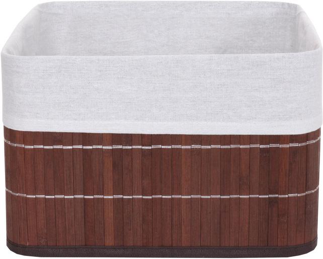 Image du produit Swisshandel24 4x Panier de rangement, Panier Boîte de rangement Boîte de tri Panier d'étagère, bambou brun