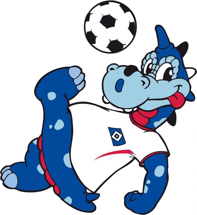 Actual product image Hamburger SV HSV mascot (80 x 87 cm, 60 x 65 cm, 30 x 33 cm, 40 x 44 cm, 20 x 22 cm)