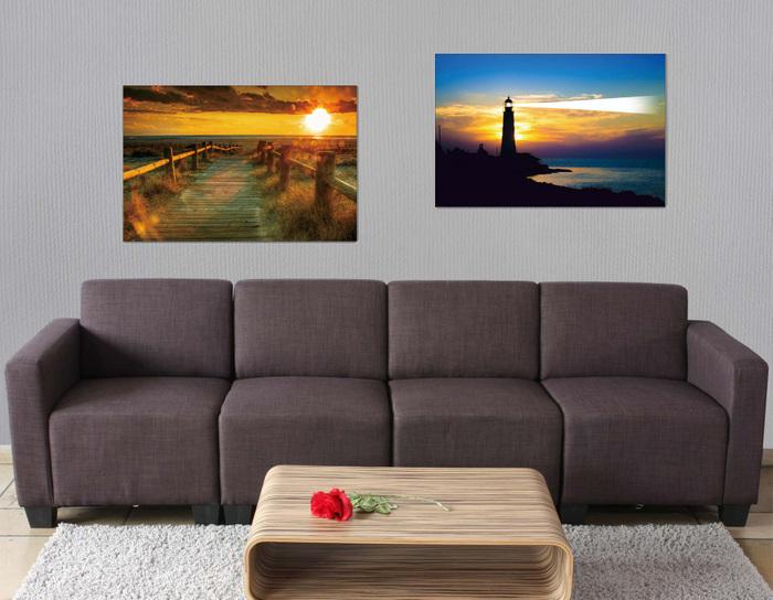 Immagine prodotto Swisshandel24 2x LED quadro luminoso da parete 60x40cm, Timer - Mare (60 x 40 cm)