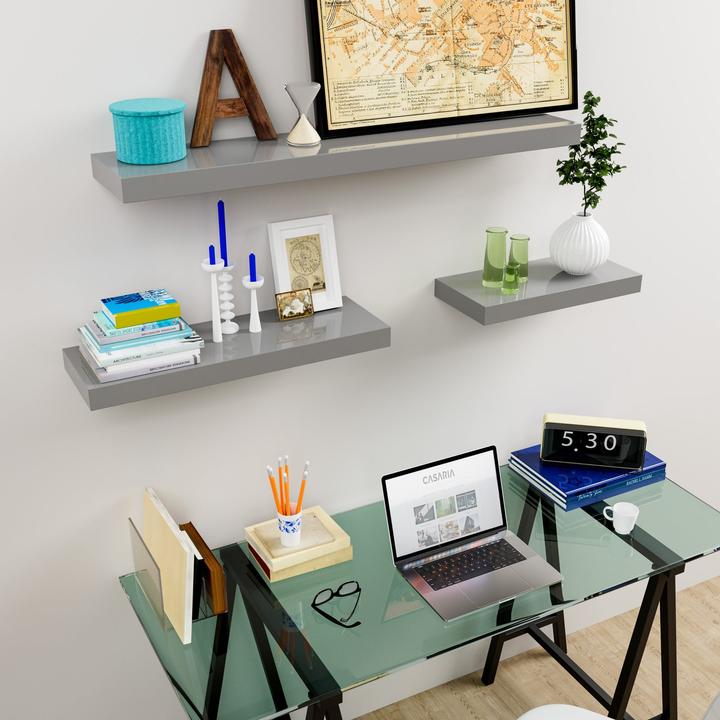 Actual product image Casaria 2x Floating Shelves (90 x 23 x 3.8 cm)