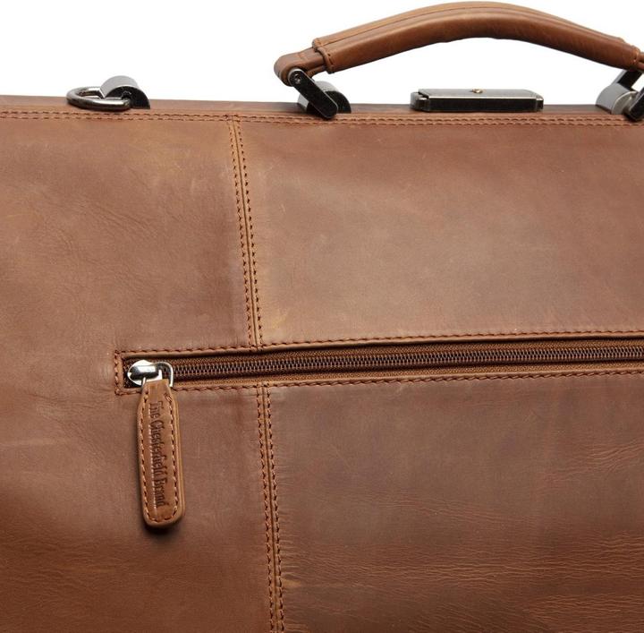 Produktbild The Vegan Cow Chesterfield Brand Leren Weekendtas Cognac Corfu (38 l)