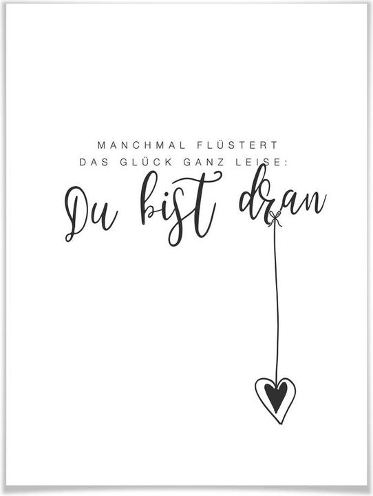 Image du produit Trenddeko Parfois, le bonheur chuchote tout doucement (30 x 40 cm)