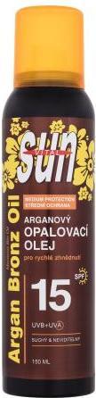 Produktbild Vivapharm Vivaco - Sun Argan Bronze Oil Spray SPF15 - Dry Tanning Oil Spray - 150ml (Sonnenöl, SPF 15, 150 ml, 150 g)