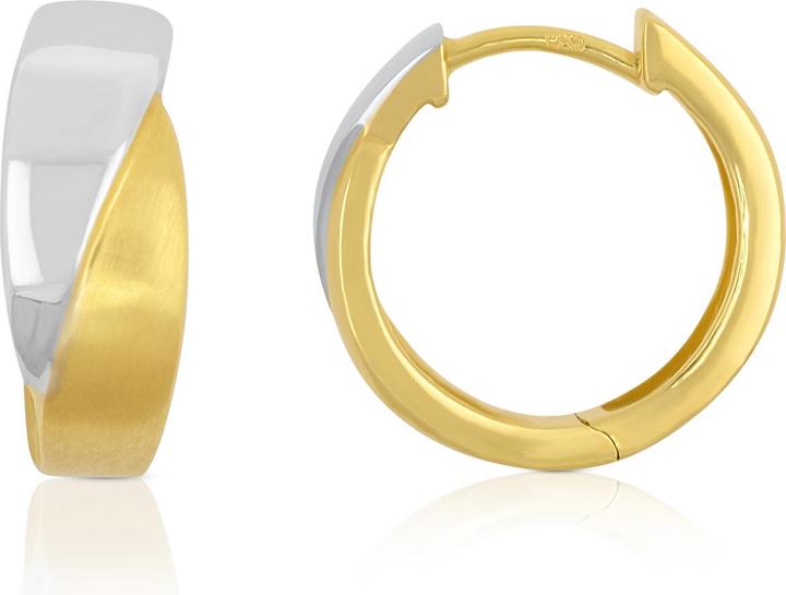 Actual product image Muau Creoles (750, White gold, 18K yellow gold)