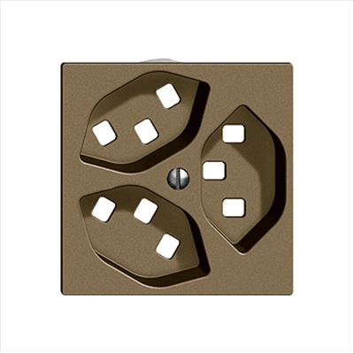 Image du produit Feller Kit de cache prise 3xT23 coffee