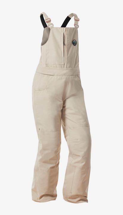 Actual product image Wedze Snowboard trousers dungarees kids piste - 500 white (164)