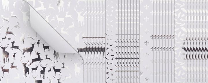Produktbild Gebrüder Bertels Faltpapier "Silver X-Mas", 15 x 15 cm, 32 Blatt (110 g/m², 32 x)