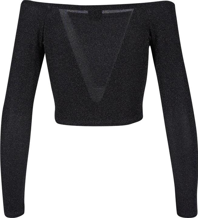 Actual product image Urban Classics Ladies Off Shoulder Glitter Longsleeve (L)