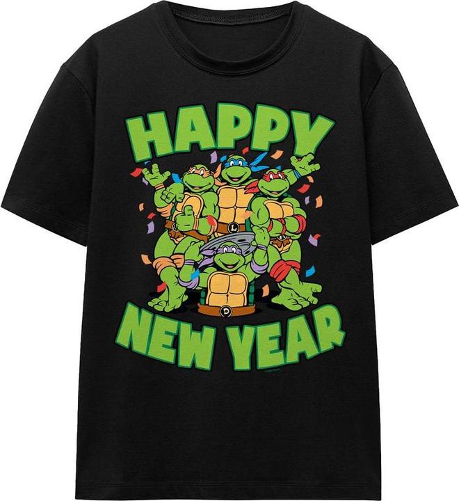 Actual product image Teenage Mutant NT Unisex Adult Group New Year T-Shirt (M)