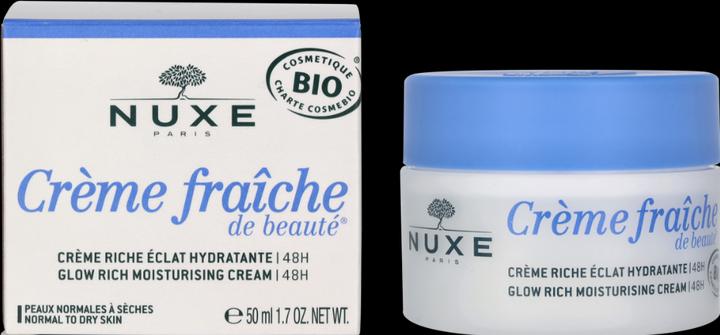 Actual product image Nuxe Creme Fraiche De Beauté Riche Hydratant BIO 50 ml (50 ml, Day cream)