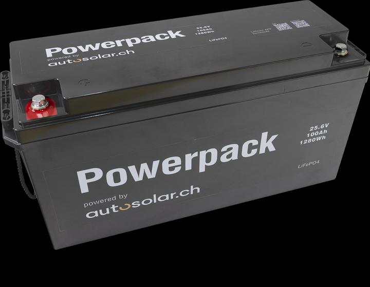 Produktbild Autosolar Lithiumbatterie 100 Ah 24V- LiFePo4-Solarbatterie (25.60 V, 100 Ah)