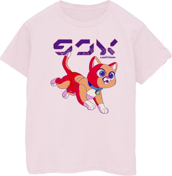 Actual product image Disney Womens/Ladies Lightyear Sox Digital Cute Cotton Boyfriend T-Shirt (XL)