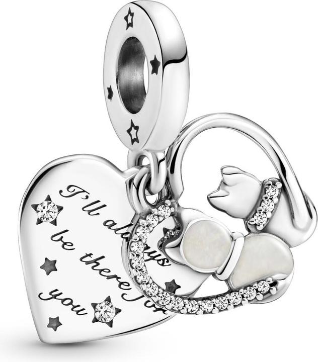 Pandora Hänger Katzen & Herzen (Sterling Silber 925)