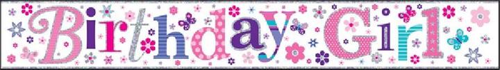 Immagine prodotto Simon Elvin Striscione in foil Birthday Girl (confezione da 6)