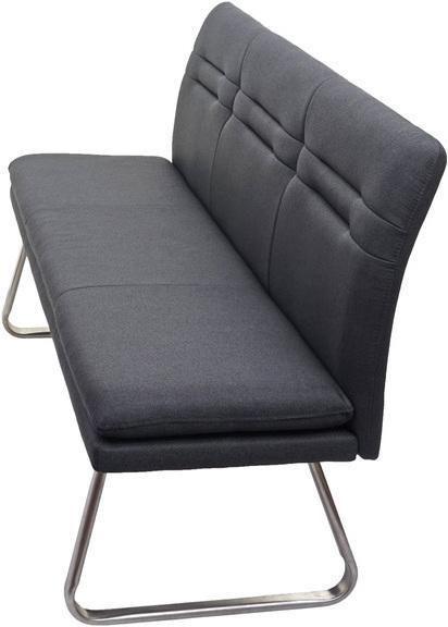 Produktbild Swisshandel24 Esszimmer-Set HWC-H70, Sitzgruppe Esszimmergruppe Esszimmergarnitur, Stoff/Textil Edelstahl gebürste