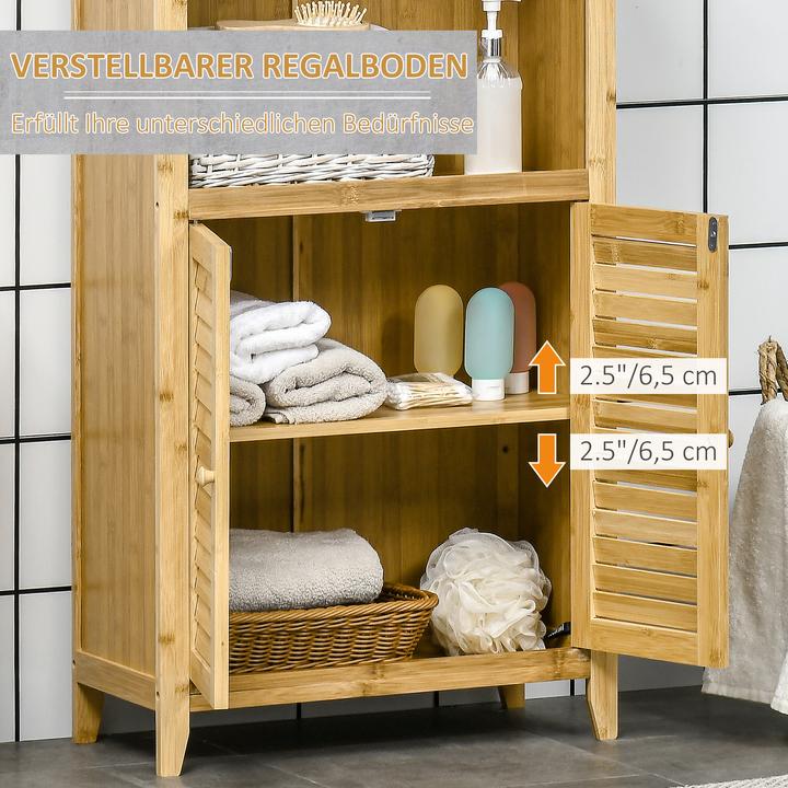 Image du produit Homcom Armoire de salle de bains (50 x 25.5 x 92 cm)