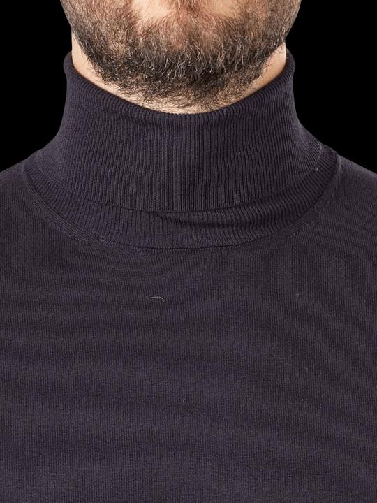 Actual product image Cinque Fine Knit Cinick Pullover Turtle Neck Navy (L)