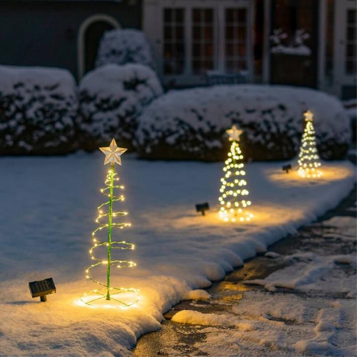Image du produit Cover-Discount Sapin de Noël solaire à LED (0.50 m)