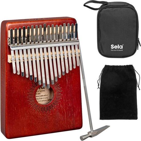 Immagine prodotto Sela SE247 Kalimba Mogano 17 Rosso (Percussioni)