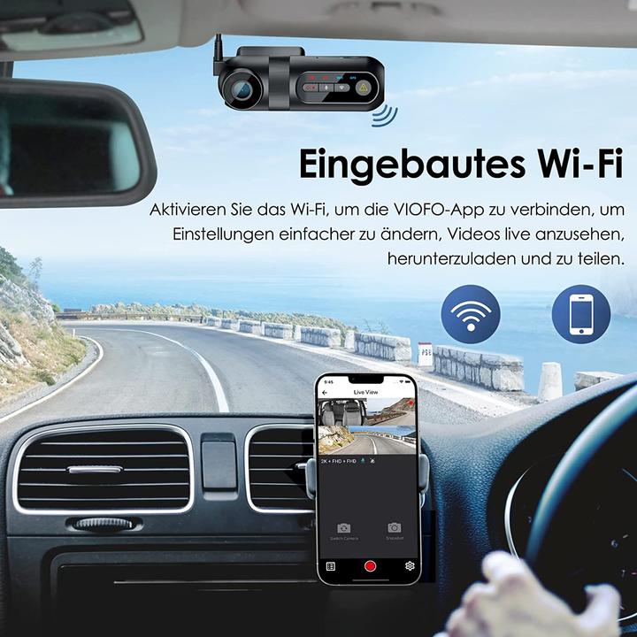 Produktbild Viofo T130 3 Lens WiFi App 2k