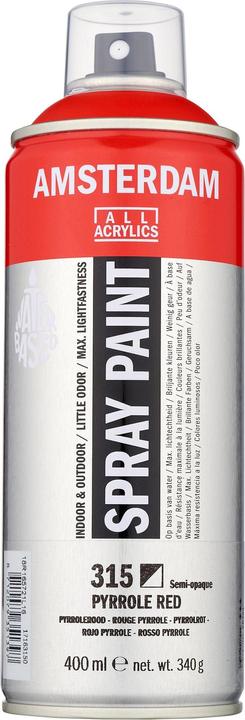 Actual product image Amsterdam Spray paint (Pyrrole red, 400 ml)
